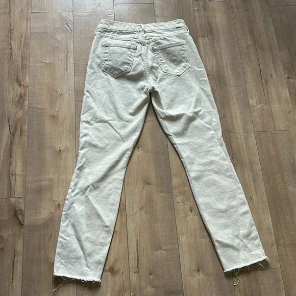 Mother The Looker Ankle Fray Gettin In Ivory Sz 24 - Picture 10 of 12